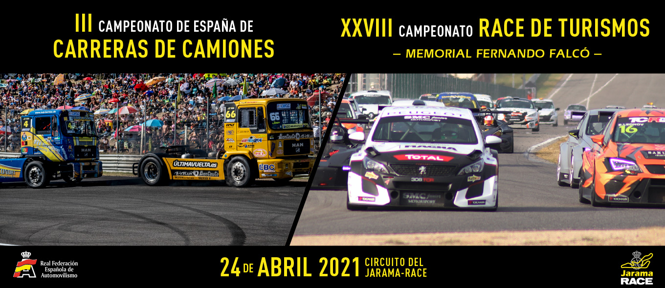 Campeonato de España de Carreras de Camiones y Campeonato RACE de Turismos en el Circuito del Jarama
