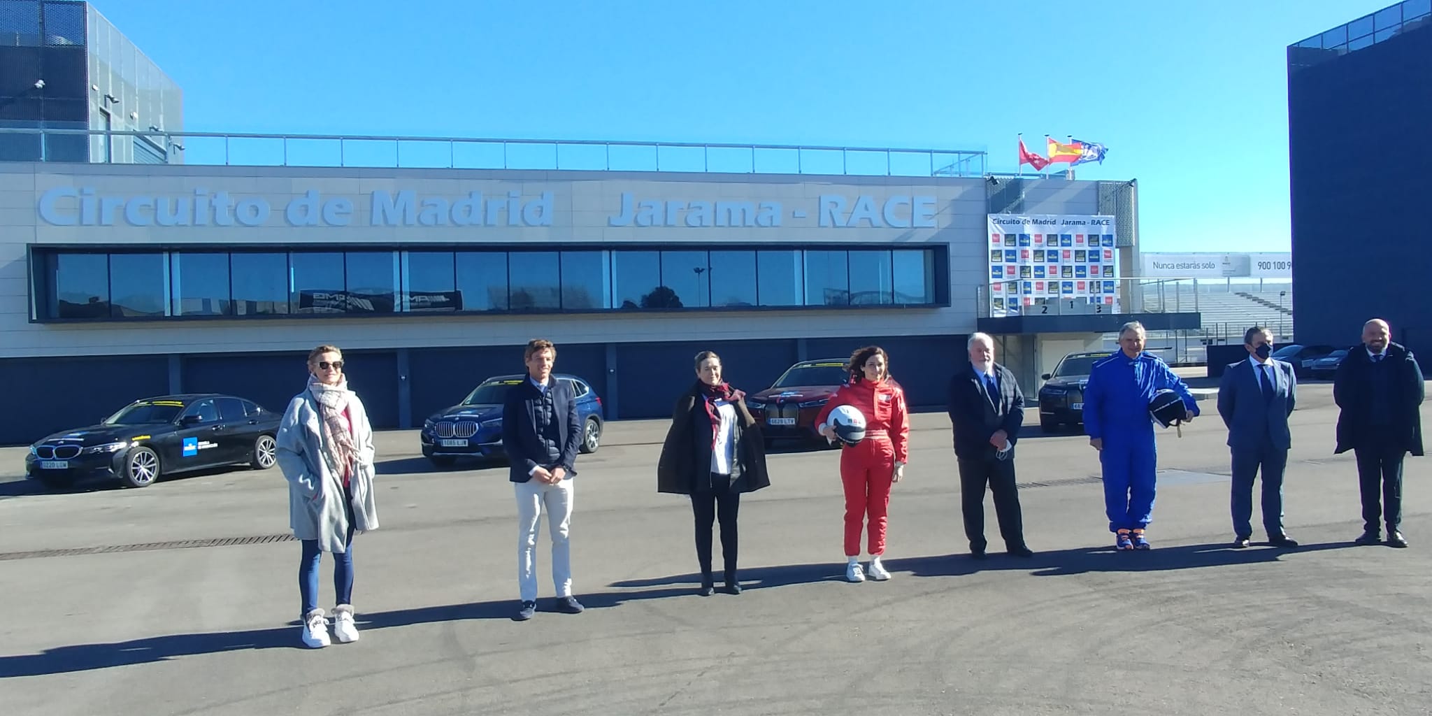 Isabel Díaz Ayuso en el Circuito del Jarama